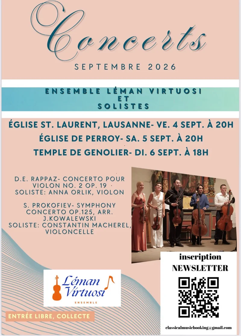 News 2383 — Concert au temple de Genolier